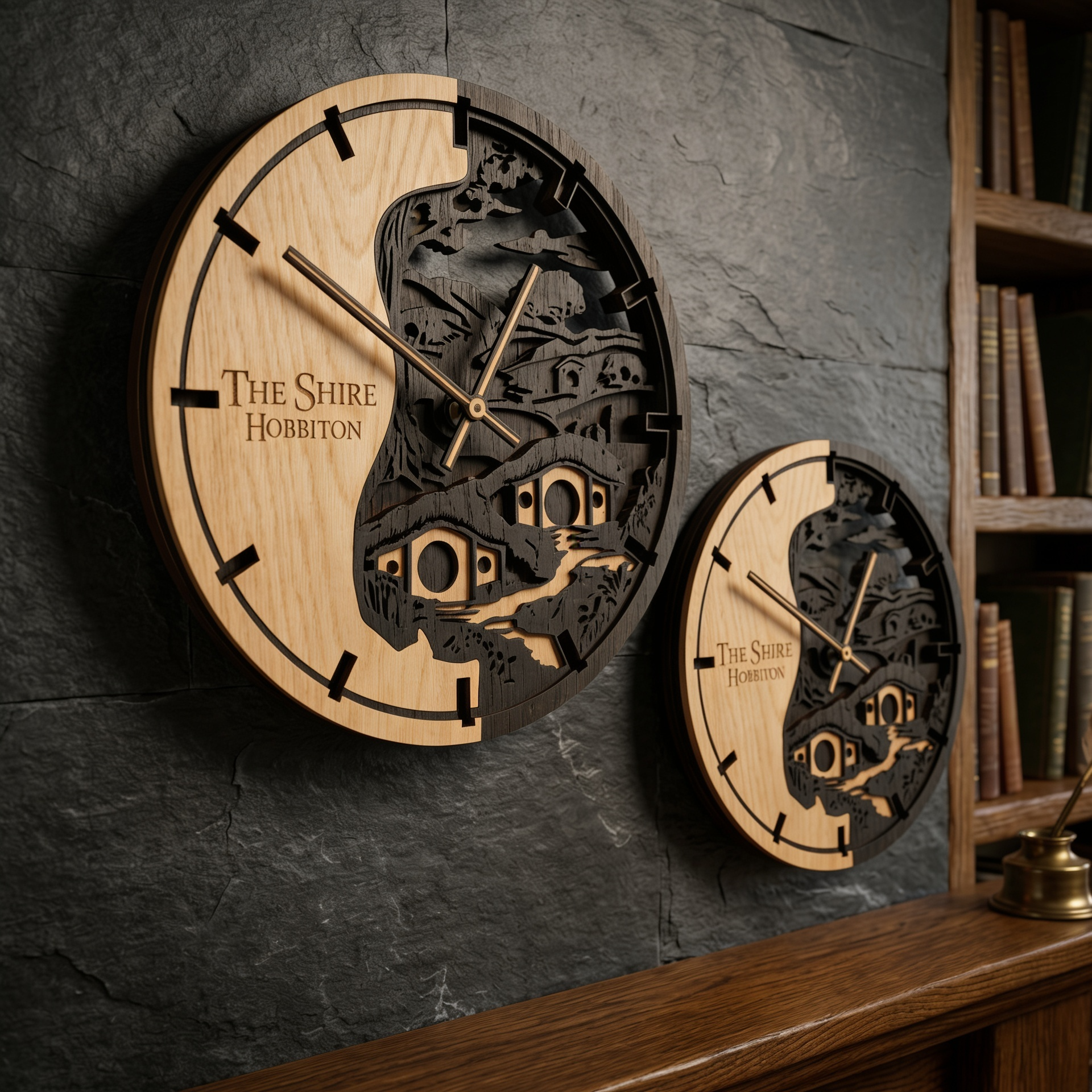 The Shire oak wall clock