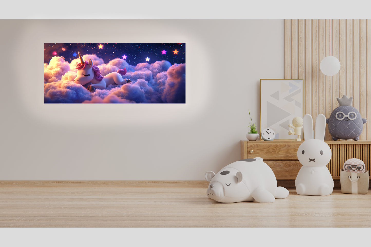 Luminous poster - Unicorn Adele - Night lamp
