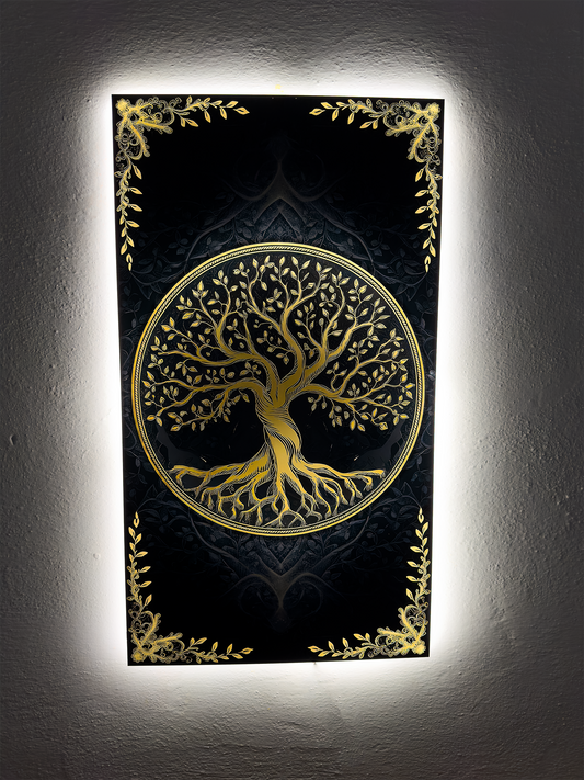 Luminous poster Golden Oak