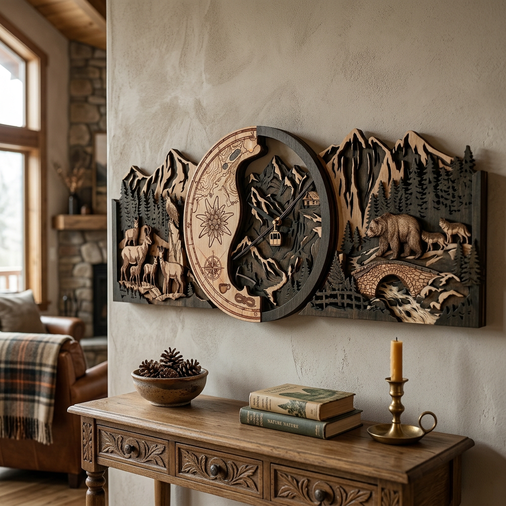 Alpine world oak panel