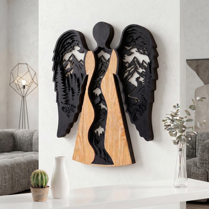 Angel of the Mountain – Real Nature Oak Wood Wall Decor