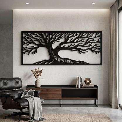 Tree of Forest Mero – Real Nature Oak Wood Wall Decor