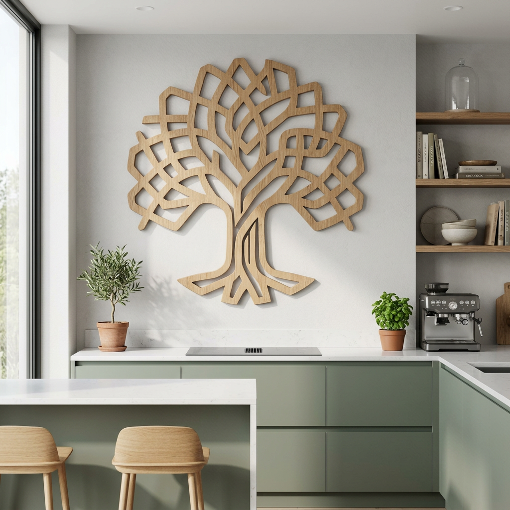 Tree of Life Moderna Brown – Real Nature Oak Wood Wall Decor (T-Tatra)