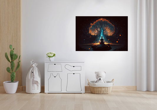 Luminous poster Tree of Perun