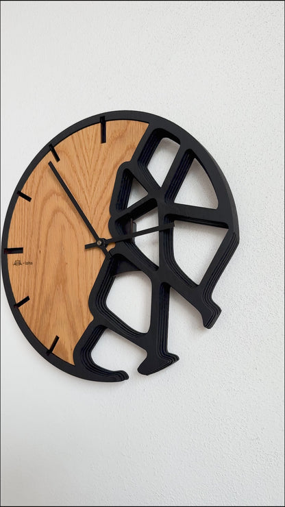 Terra – 3D Oak Wood Wall Clock